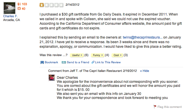 Negative Review